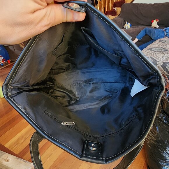 Target Black Vinyl Hearts Mini Tote Bag - Picture 12 of 15